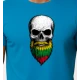 Vīriešu tirkīza krekliņš Skull and Beard PK4015