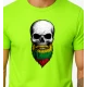 Vīriešu neona zaļš krekliņš Skull and Beard PK4015