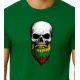 Vīriešu tumši zaļš krekls Skull and Beard PK4015