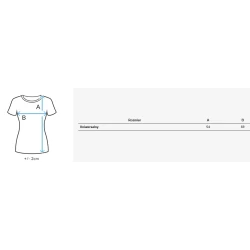 Sieviešu lielizmēra zils T-krekls Eling