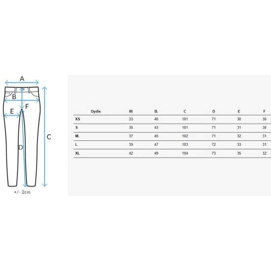 Sieviešu zili džinsi Widelegs UY2472