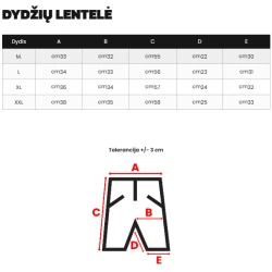 Vīriešu melni sporta šorti Novak