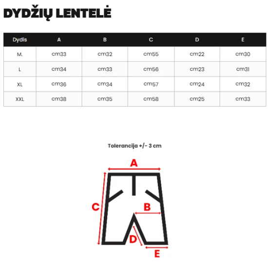 Vīriešu melni sporta šorti Frost JS/15K1827/3
