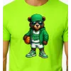 Vīriešu neona zaļš Bear Ball sporta krekls PK4019