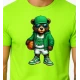 Vīriešu neona zaļš Bear Ball sporta krekls PK4019