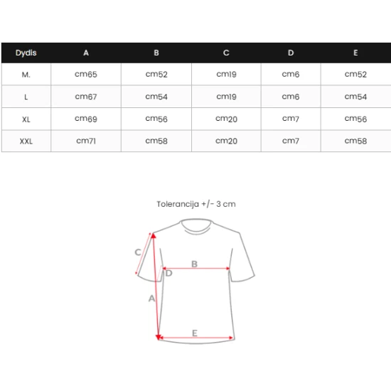 Vīriešu melns polo krekls Vytis POLO T-krekls