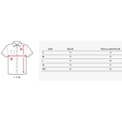 Vīriešu balts krekls ar īsām piedurknēm Kenat