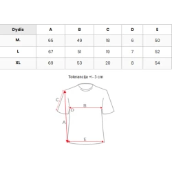 Vīriešu zils T-krekls Daļa