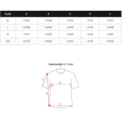 Vīriešu melns T-krekls numurs