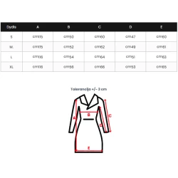 Sieviešu stepēta jaka bordo krāsā Charlot