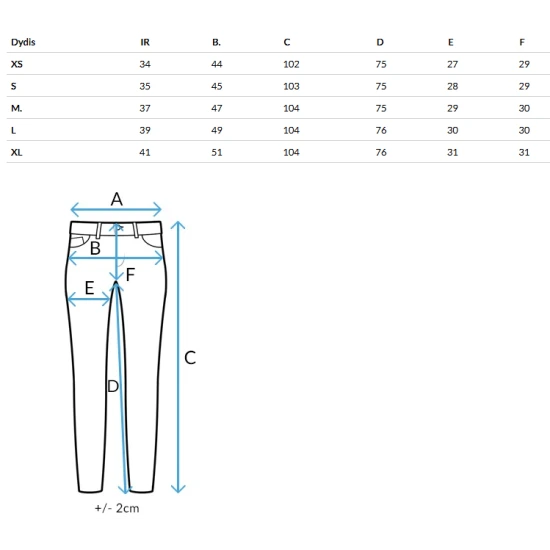 Sieviešu zili džinsi Modnevis Džinsi un bikses