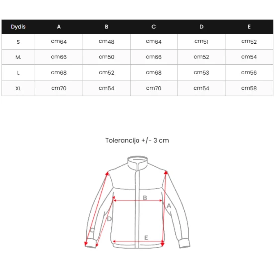 Sieviešu melna jaka Marsi Sieviešu jakas