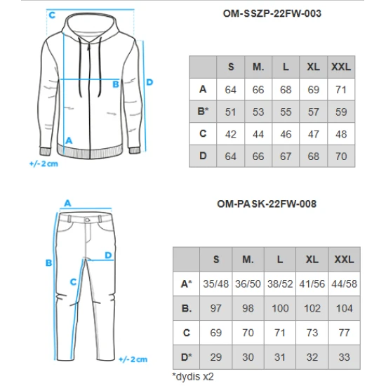 Vīriešu melns brīvā laika uzvalks Denat Vīriešu uzvalki