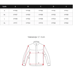 Sieviešu stepēta jaka melnā krāsā Emilin
