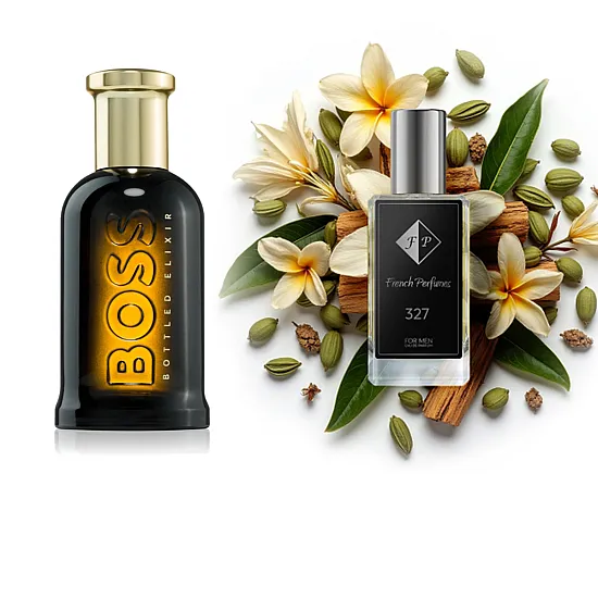 No327 smaržas, ko iedvesmojis Hugo Boss - Boss Bottled Elixir Parfum 33 ml FP Vīrieši French Perfumes