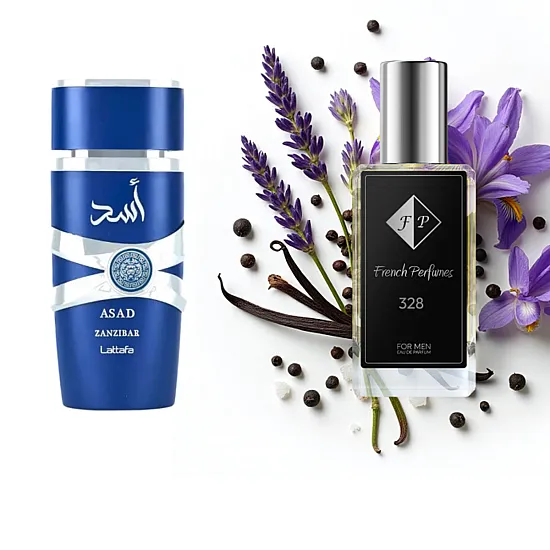 No328 smaržas, ko iedvesmoja Lattafa Asad Zanzibar 33 ml FP Vīrieši French Perfumes