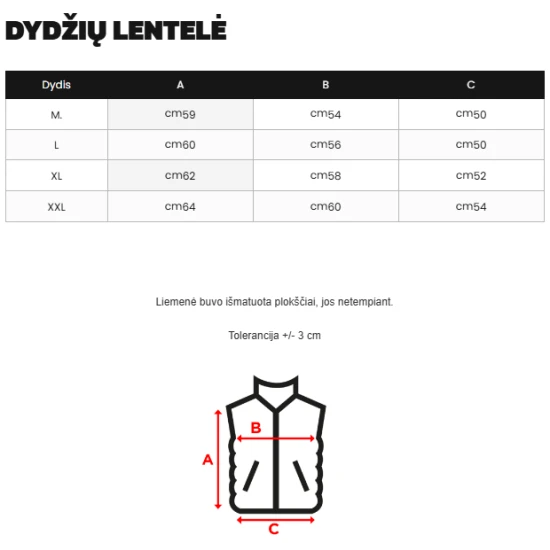 Vīriešu melna veste Stix Vestes