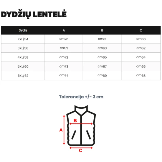 Vīriešu melna veste Merlin Vestes