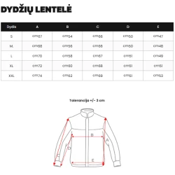 Vīriešu melna/arkana ziemas jaka Molix