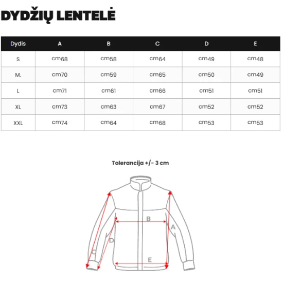 Vīriešu melna ziemas jaka Dorian O/M795Z