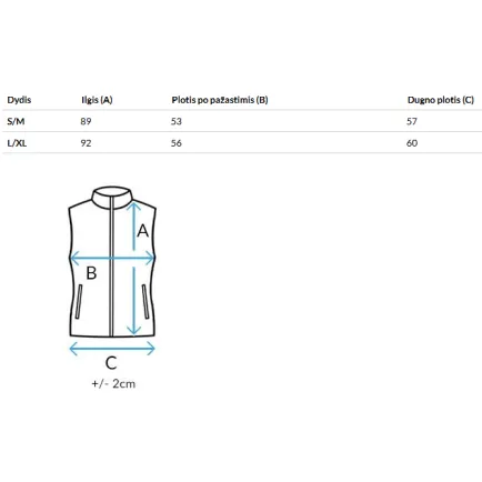 Sieviešu melns/zils apakškrekliņš Chester Sieviešu vestes