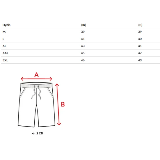 Vīriešu melni šorti Urba