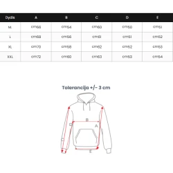 Vīriešu melns džemperis ar kapuci Skull