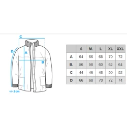 Vīriešu sarkanā/zilā ziemas jaka Flam