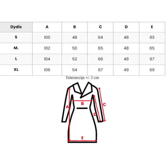 Sieviešu garā melnā ziemas jaka Klein Sieviešu jakas