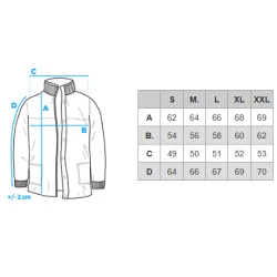 Vīriešu stepēta melna jaka Wudi