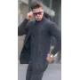 Vīriešu tumši pelēks džemperis Roget
