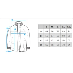 Vīriešu melna jaka Ornet