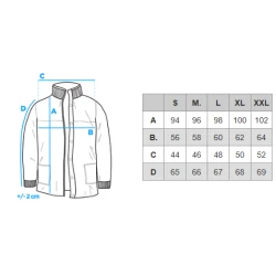 Vīriešu melns mētelis Alpijos.