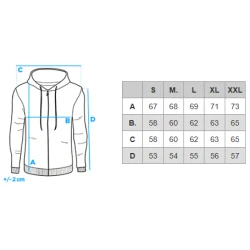 Vīriešu balts džemperis Ombre