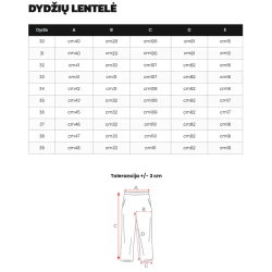 Vīriešu melnās čīnos bikses Reno