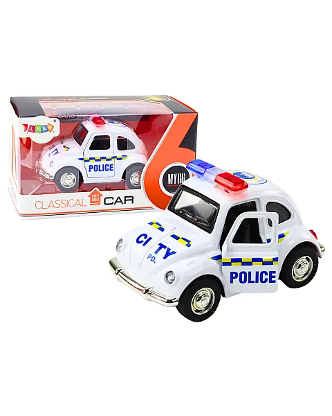 Klasiska balta policijas automašīna