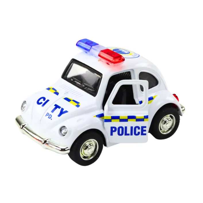 Klasiska balta policijas automašīna Uzņēmuma automašīnas