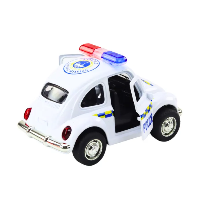Klasiska balta policijas automašīna Uzņēmuma automašīnas