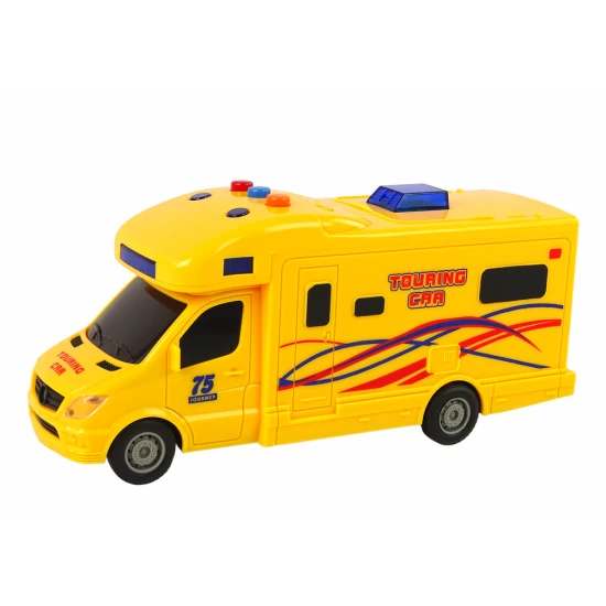 Dzeltens kemperis Autobusi