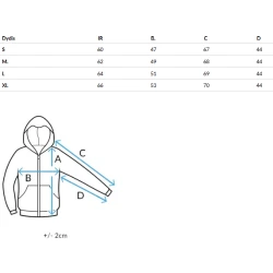 Sieviešu balts džemperis ar kapuci Alan