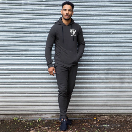 Vīriešu tumši pelēks komplekts ar kapuci Lietuva