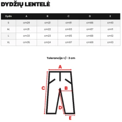 Sieviešu melni legingi Sprint
