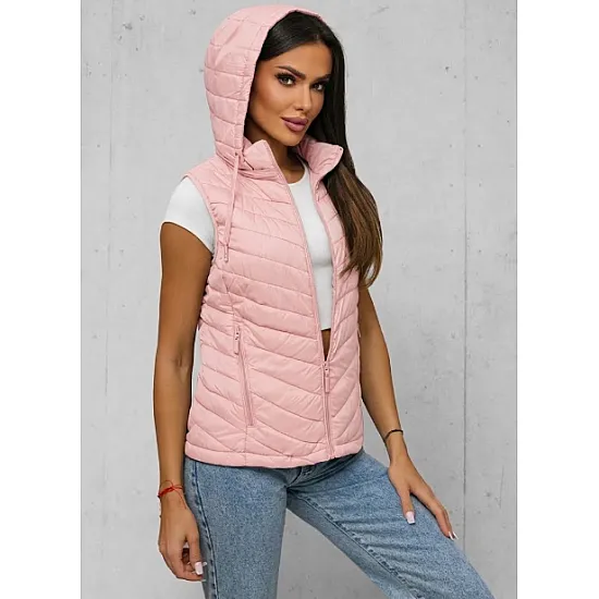 Women's Light Pink Hooded Sweatshirt by Percy