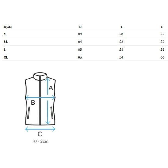 Sieviešu melna stepēta veste Foxy