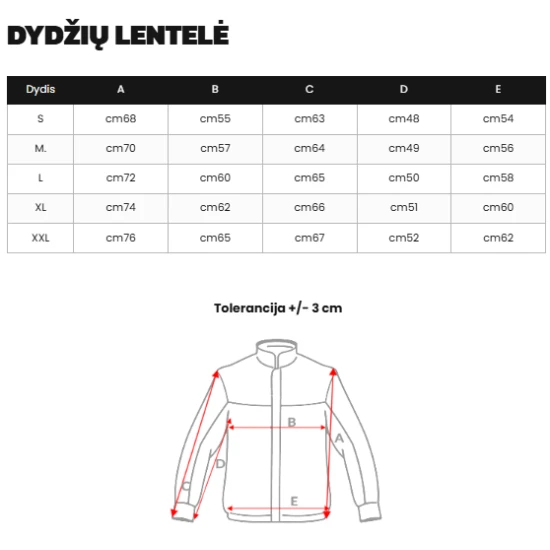 Vīriešu melna ziemas jaka Arte Ziemas jakas