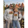 Vīriešu gaiši pelēks džemperis Trakai