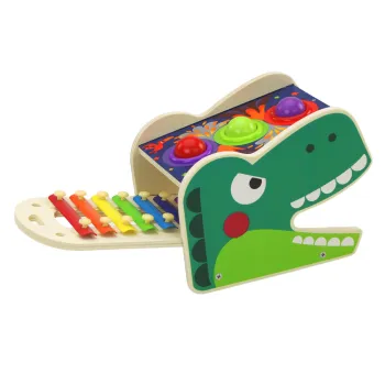 Dinozauru āmurs 2in1 koka sarkans