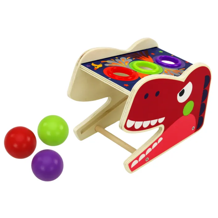 Dinozauru āmurs 2in1 koka sarkans