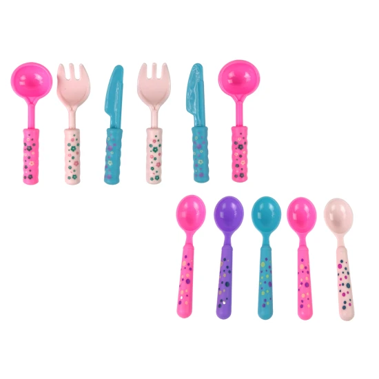 Tējas piederumu komplekts: tasītes, šķīvji, galda piederumi Sadzīves tehnika, virtuves