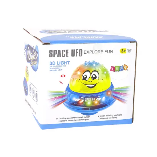 Ūdens bumba UFO LED Happy Music Pink